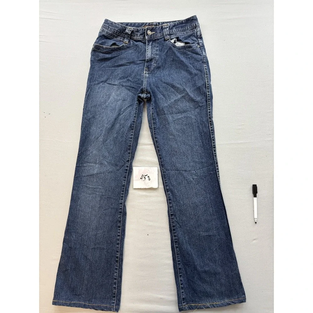 Akwa Jeans Womens Size 6 Blue Denim Mid Rise Bootcut Stretch Jeans Medium Wash